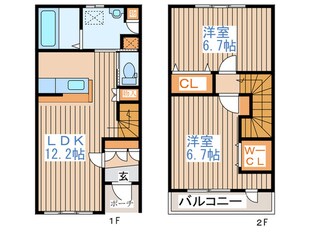 テラスタウン発寒の物件間取画像